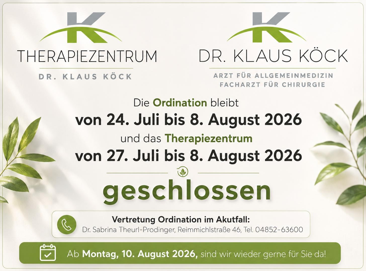 betriebsurlaub august 26